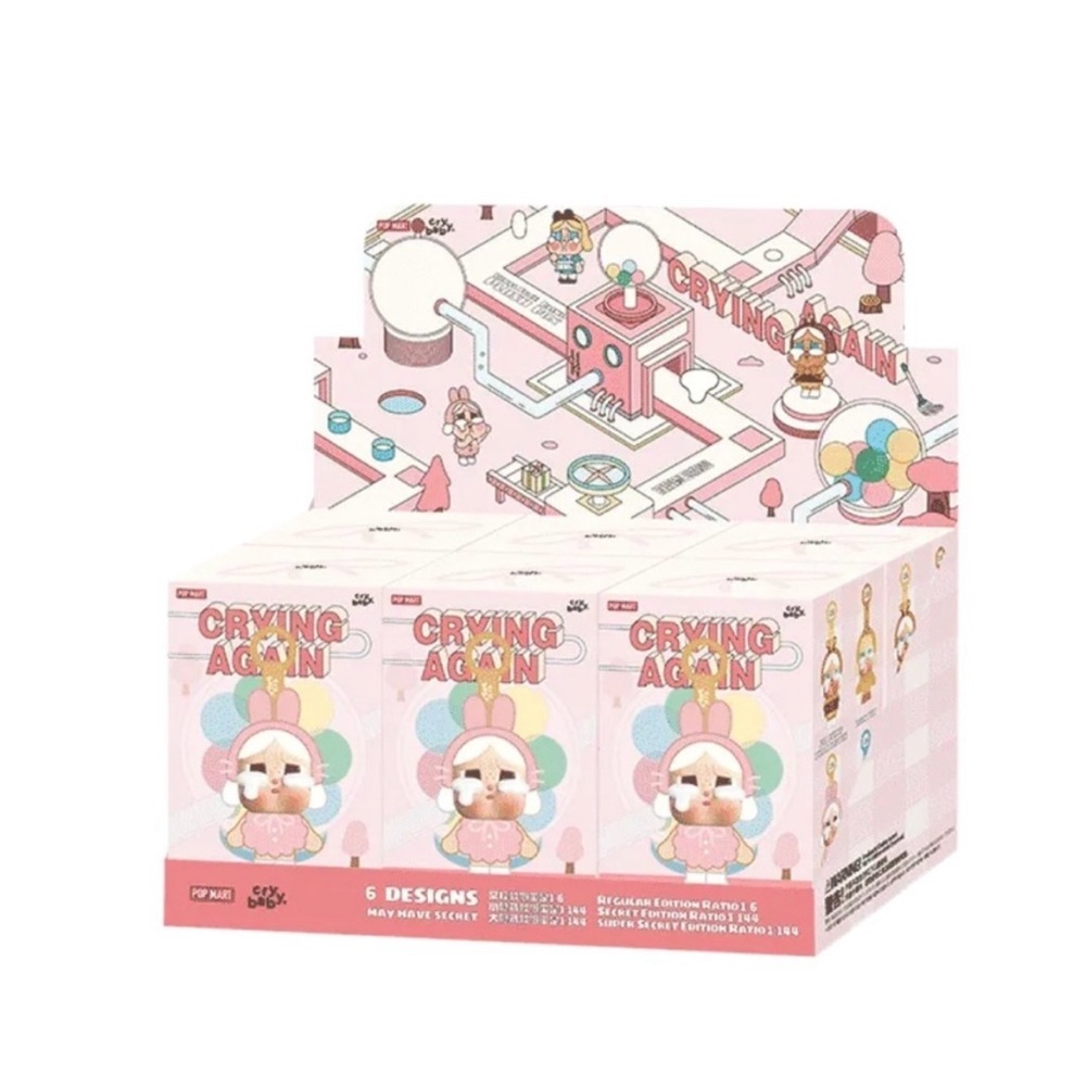COPY - CRYBABY Crying Again Series-Vinyl Face
Plush Blind Box  Collectible Box